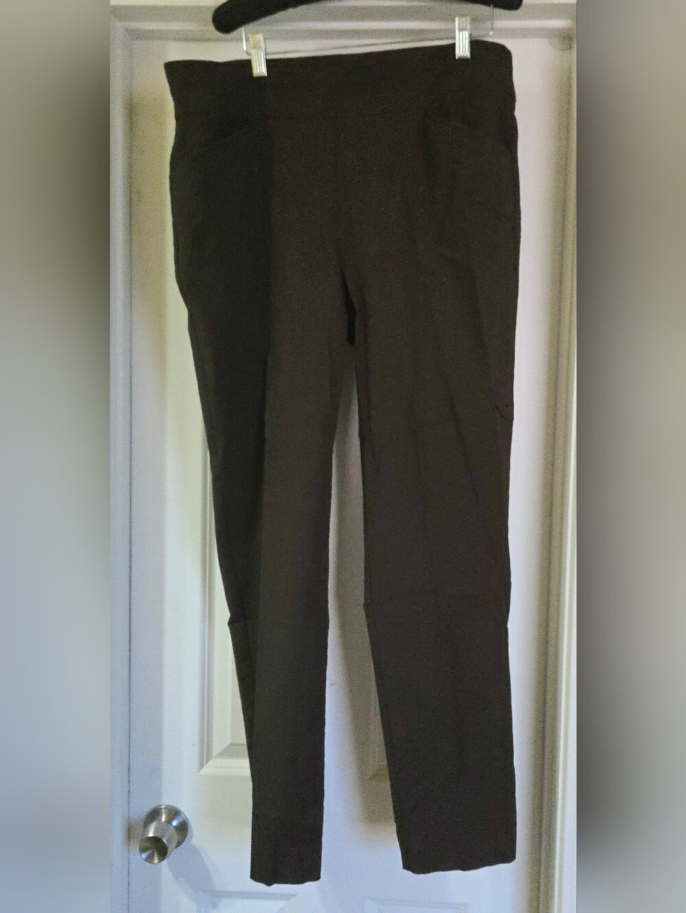 Chico's Women's Perfect Stretch Dark Brown Slim Ponte Pull On Trousers 2.5-14 L
